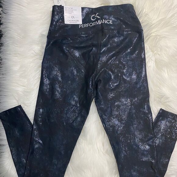 CK Performance Navy Metallic Leggings - Picture 5 of 5